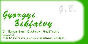 gyorgyi bikfalvy business card